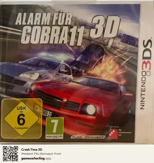 Crash Time 3D Nintendo 3DS, Germany box front