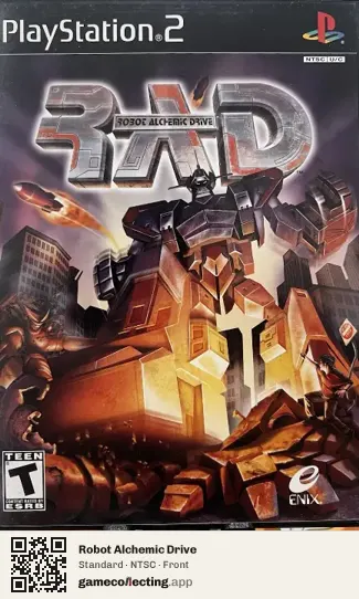 Robot Alchemic Drive PlayStation 2, NTSC box front