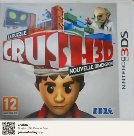 Crush3D Nintendo 3DS, France box front