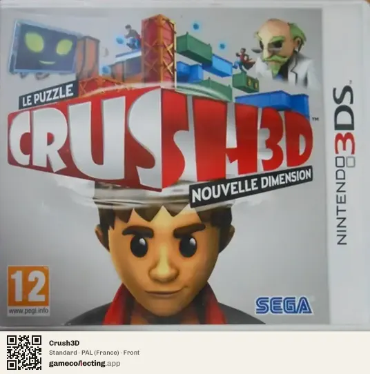 Crush3D Nintendo 3DS, France box front