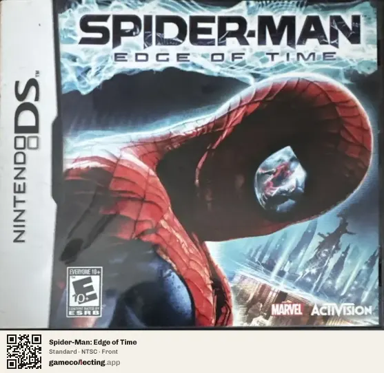 Spider-Man: Edge of Time Nintendo DS, NTSC box front