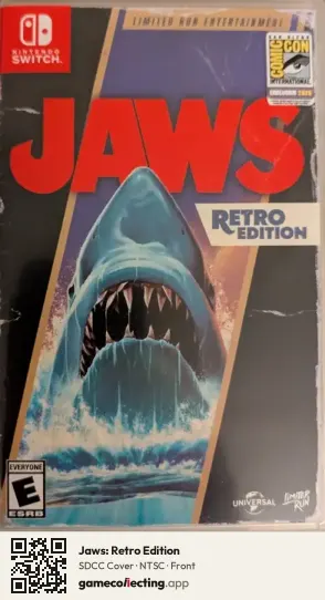 Jaws: Retro Edition Nintendo Switch, NTSC box front