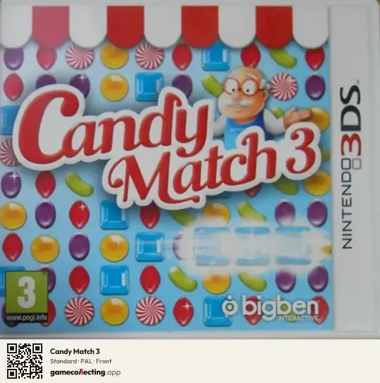 Candy Match 3 Nintendo 3DS, PAL box front