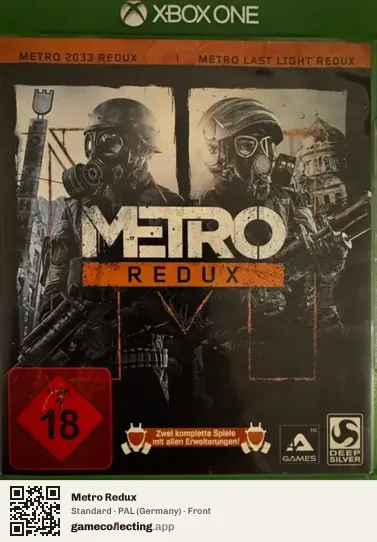 Metro Redux Xbox One, Germany box front