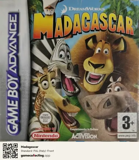 Madagascar Game Boy Advance, Italy box front