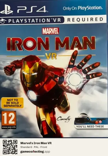 Marvel's Iron Man VR PlayStation 4, PAL box front