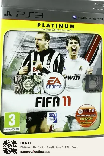 FIFA 11 PlayStation 3, PAL box front