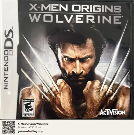X-Men Origins: Wolverine Nintendo DS, NTSC box front