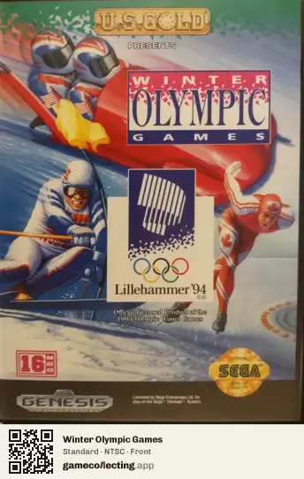 Winter Olympic Games Sega Mega Drive / Genesis, NTSC box front