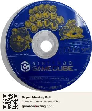Super Monkey Ball Nintendo GameCube, Asia disc
