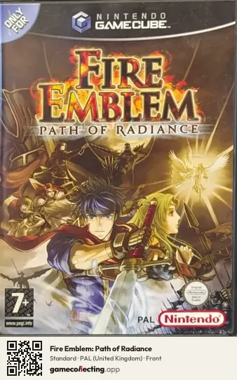 Fire Emblem: Path of Radiance Nintendo GameCube, United Kingdom box front