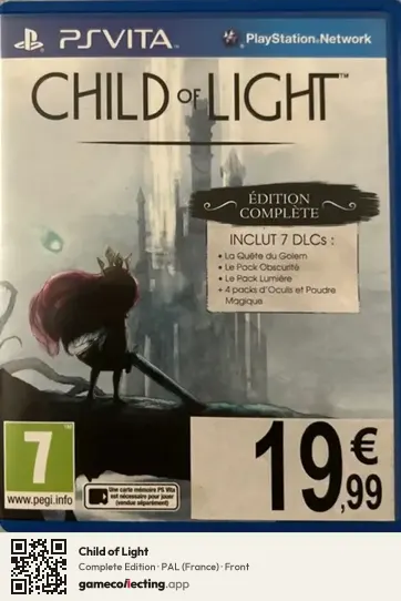 Child of Light PlayStation Vita, France box front