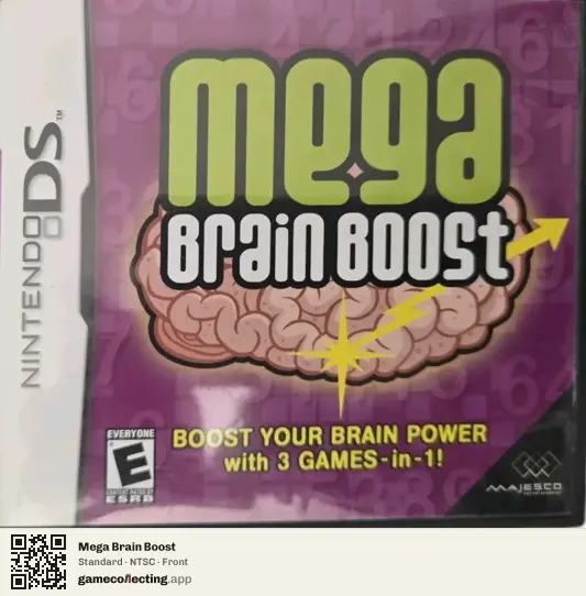 Mega Brain Boost Nintendo DS, NTSC box front