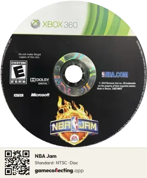 NBA Jam Xbox 360, NTSC disc