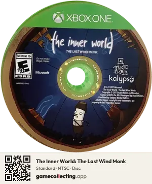 The Inner World: The Last Wind Monk Xbox One, NTSC disc
