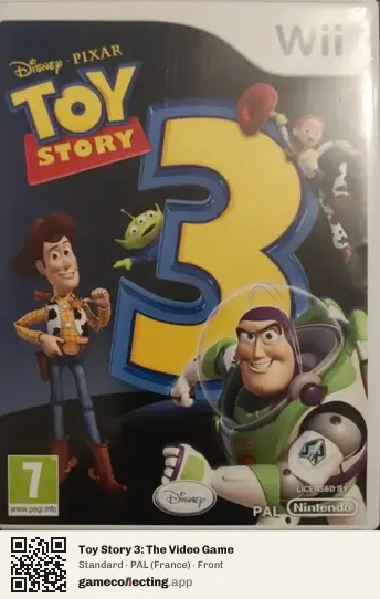 Toy Story 3: The Video Game Nintendo Wii, France box front
