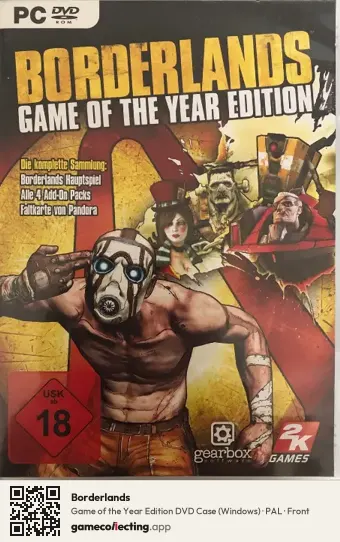 Borderlands Computer, PAL box front