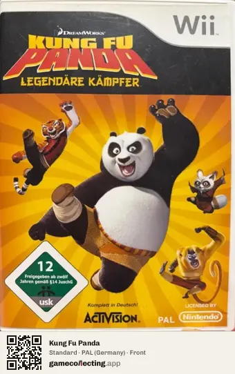 Kung Fu Panda Nintendo Wii, Germany box front