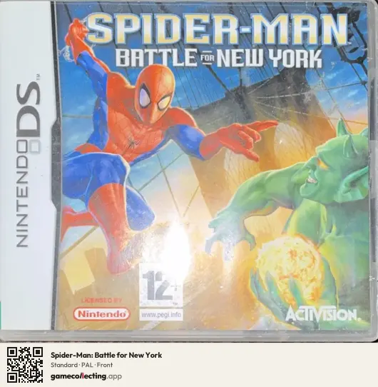 Spider-Man: Battle for New York Nintendo DS, PAL box front