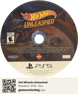 Hot Wheels Unleashed PlayStation 5, NTSC disc