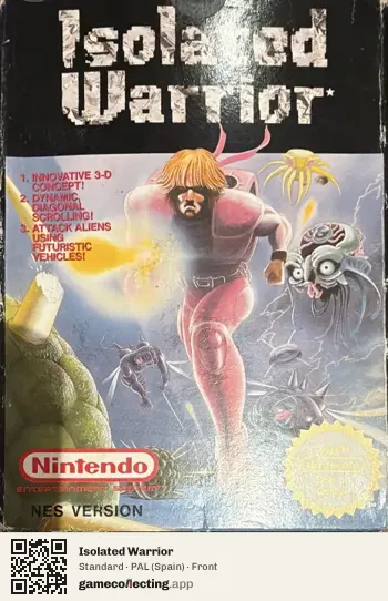 Isolated Warrior Nintendo Entertainment System, Spain box front