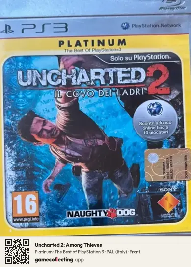 Uncharted 2: Among Thieves PlayStation 3, Italy box front