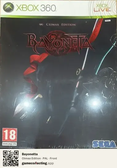 Bayonetta Xbox 360, PAL box front
