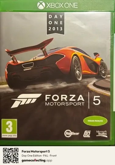 Forza Motorsport 5 Xbox One, PAL box front