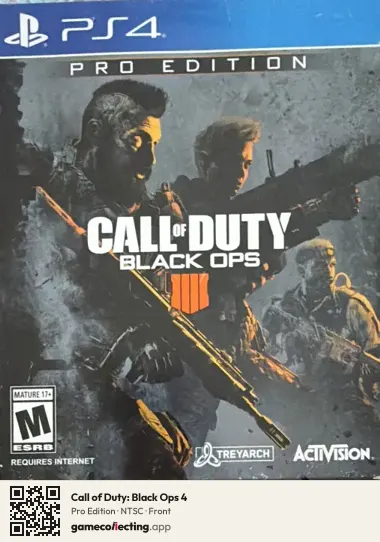 Call of Duty: Black Ops 4 PlayStation 4, NTSC box front