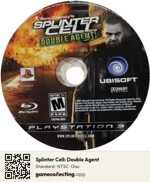 Splinter Cell: Double Agent PlayStation 3, NTSC disc