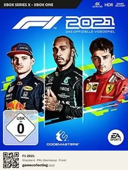 F1 2021 Xbox Series X, Germany box front