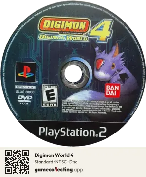 Digimon World 4 PlayStation 2, NTSC disc