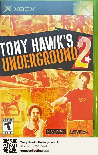 Tony Hawk's Underground 2 Xbox, NTSC box front