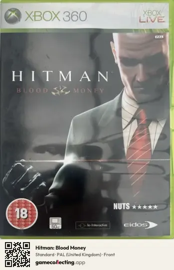 Hitman: Blood Money Xbox 360, United Kingdom box front