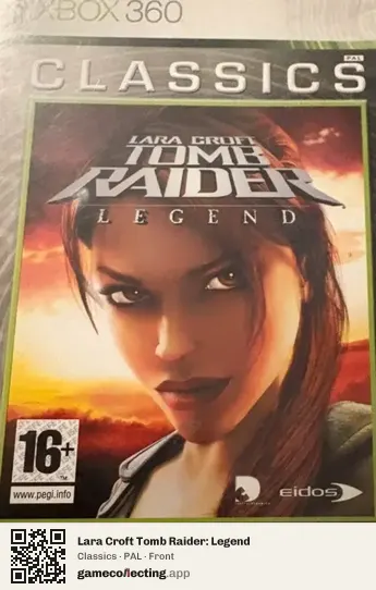 Lara Croft Tomb Raider: Legend Xbox 360, PAL box front