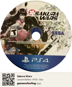 Sakura Wars PlayStation 4, NTSC disc