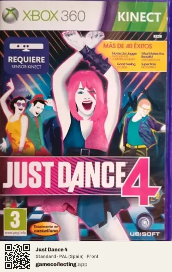 Just Dance 4 Xbox 360, Spain box front