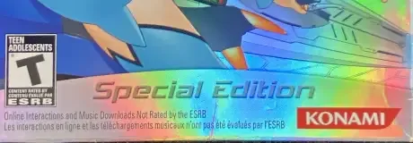 Otomedius Excellent, the ESRB box on its front