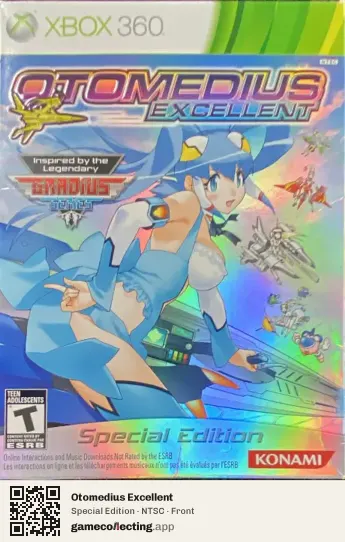 Otomedius Excellent Xbox 360, NTSC box front