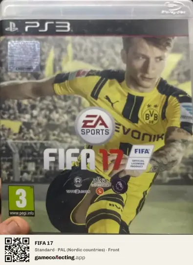 FIFA 17 PlayStation 3, Nordic countries box front