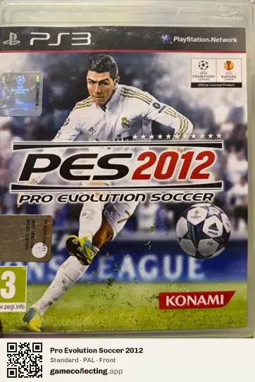 Pro Evolution Soccer 2012 PlayStation 3, PAL box front