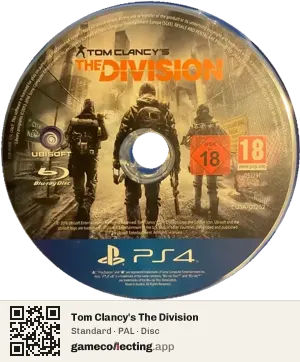 Tom Clancy's The Division PlayStation 4, PAL disc