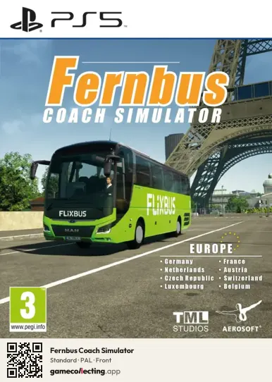 Fernbus Coach Simulator PlayStation 5, PAL box front