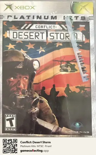 Conflict: Desert Storm Xbox, NTSC box front