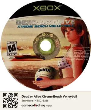 Dead or Alive Xtreme Beach Volleyball Xbox, NTSC disc