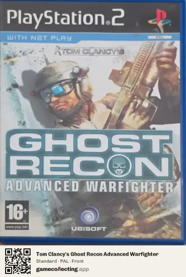Tom Clancy's Ghost Recon Advanced Warfighter PlayStation 2, PAL box front