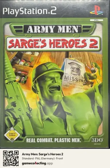 Army Men: Sarge's Heroes 2 PlayStation 2, Germany box front