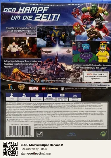 LEGO Marvel Super Heroes 2 PlayStation 4, Germany box back