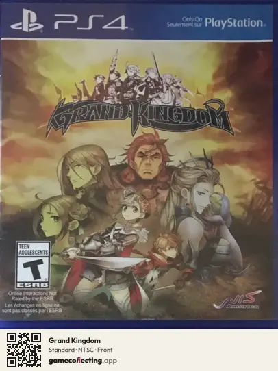 Grand Kingdom PlayStation 4, NTSC box front