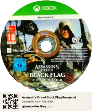 Assassin's Creed Black Flag Resynced Xbox Series X, PAL disc